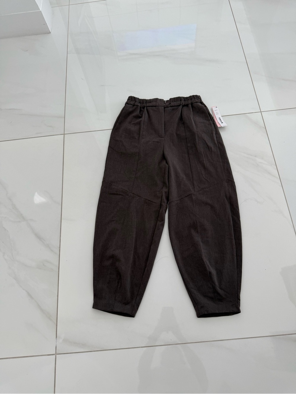 Aqua Women's Dark Brown Relaxed Tapered Chinos - Dark Brown